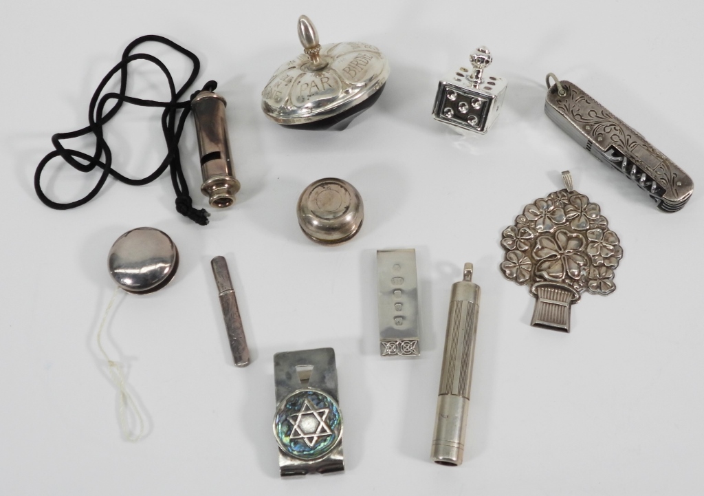 11PC STERLING SILVER GROUP ,20th