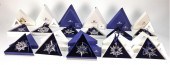11PC SWAROVSKI CHRISTMAS ORNAM