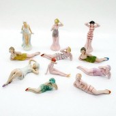 11PC VINTAGE ART DECO CERAMIC