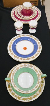 11pc Wedgwood Whitehall Powder