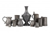 11PCS ENGLISH & FRENCH PEWTER