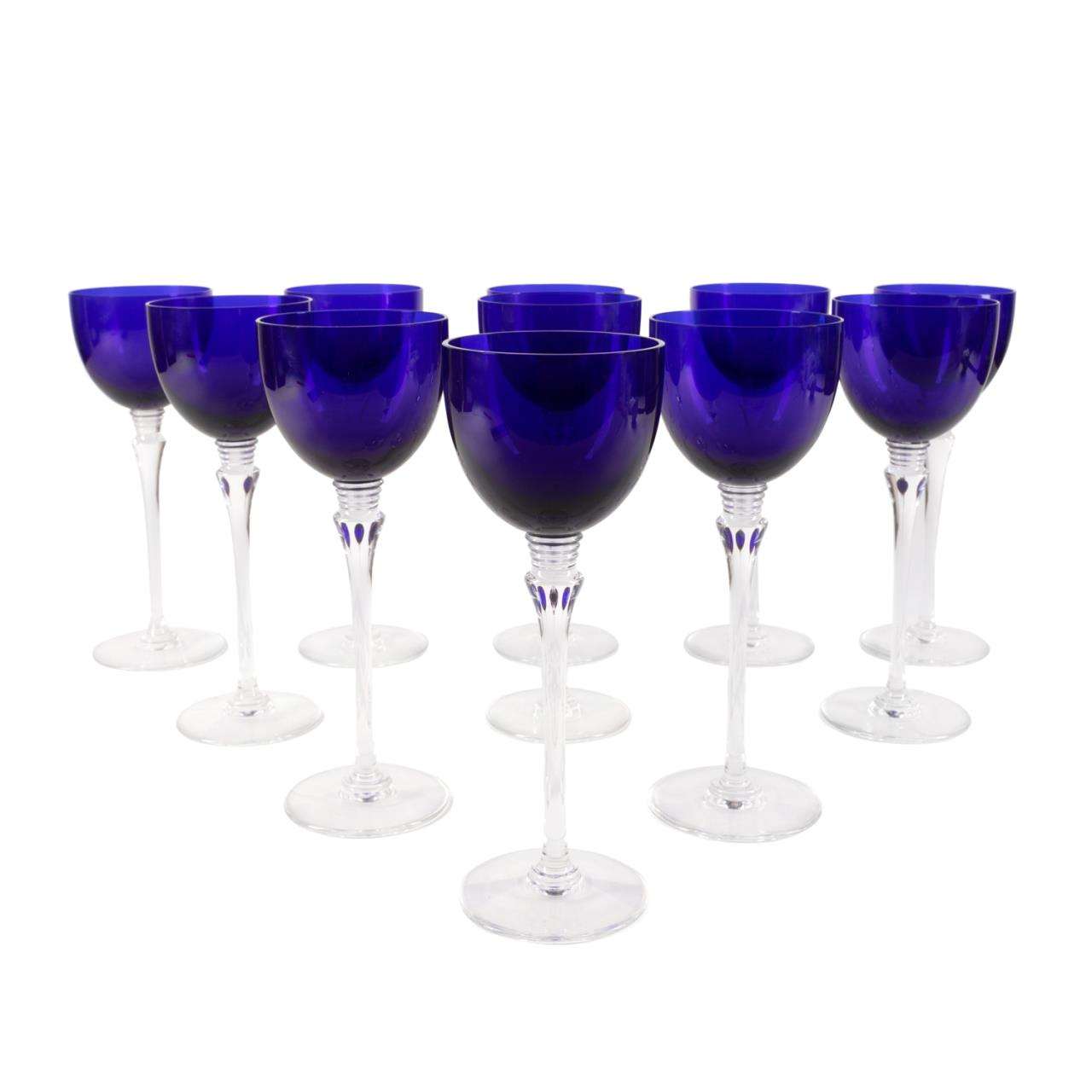 11PCS ST LOUIS 'GRAND LIEU' CRYSTAL