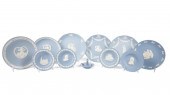 11PCS WEDGWOOD BLUE JASPERWARE