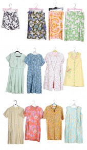 (12) 50's/60's floral garment