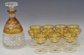 (12) AMBER CUT TO CLEAR STEMWA