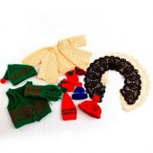 12 ASSORTED CROCHETED AND KNIT