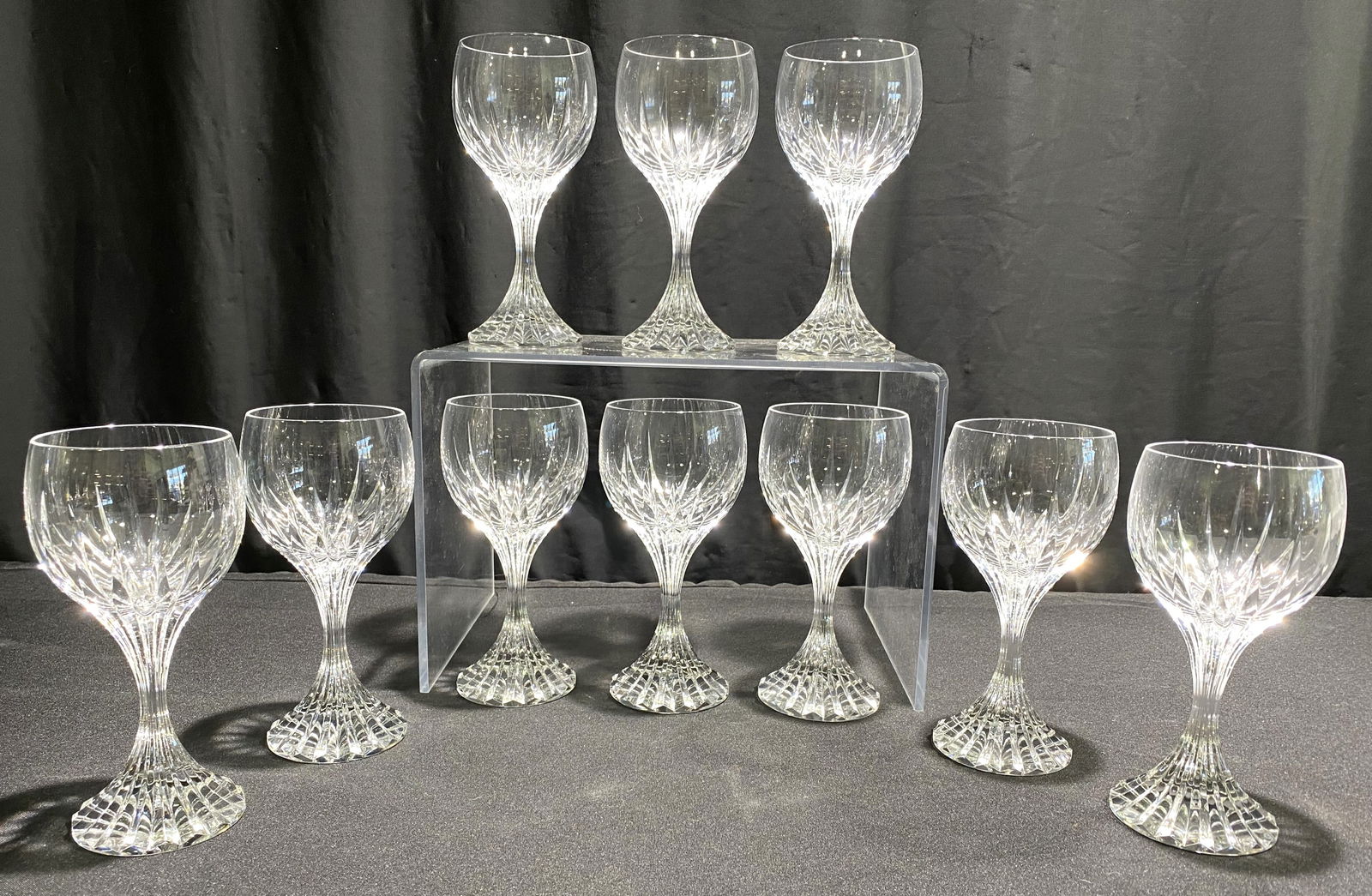 12 BACCARAT CRYSTAL MASSENA 7"
