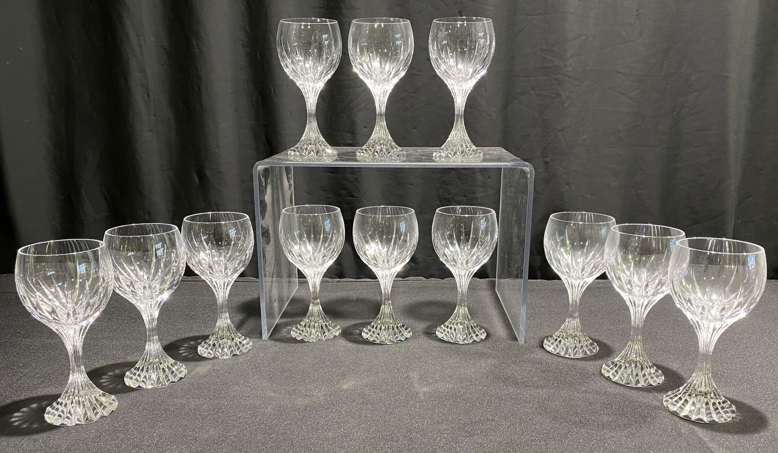 12 BACCARAT CRYSTAL MASSENA