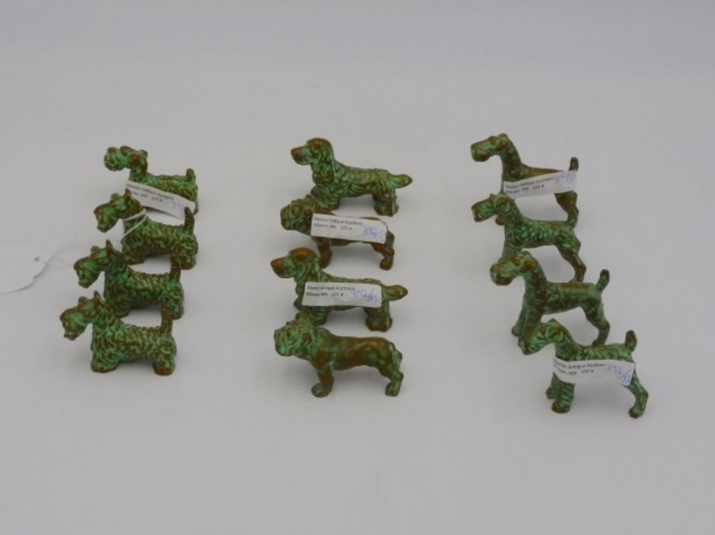 (12) BARCLAY MCCLELLAND BRONZE DOGS