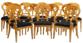 (12) BIEDERMEIER STYLE BURLWOO