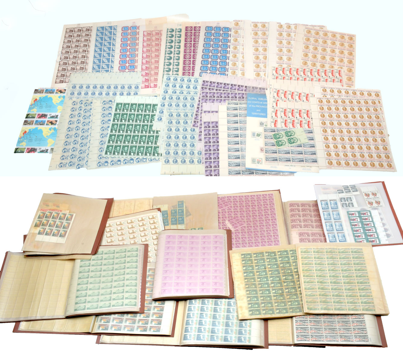 12 BOOKS & 3 ENVELOPES OF FULL