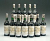 12 bottles 1981 red Bordeaux w