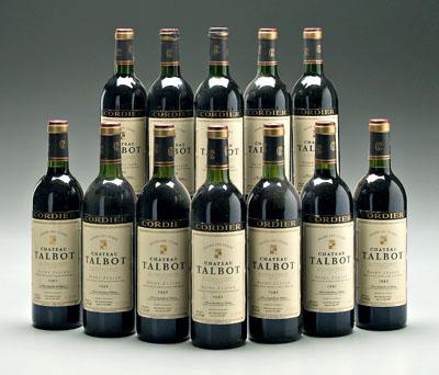 12 bottles 1982 red Bordeaux