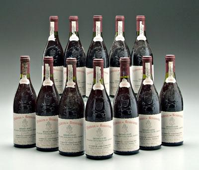 12 bottles 1983 French red wine,