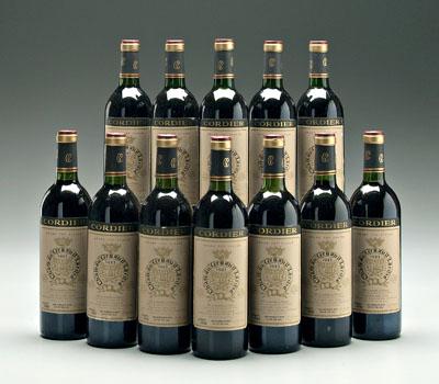12 bottles 1983 red Bordeaux