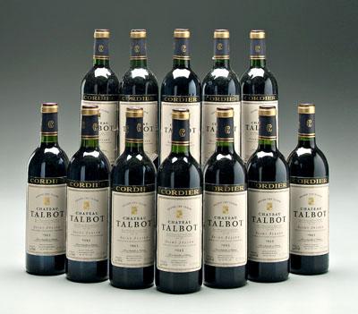 12 bottles 1983 red Bordeaux