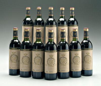 12 bottles 1983 red Bordeaux
