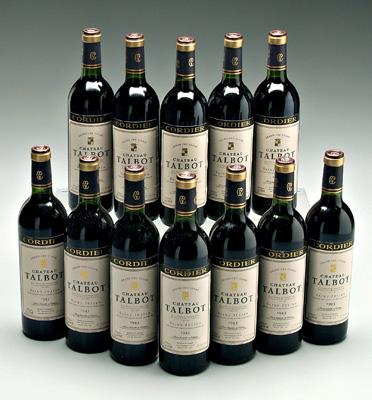 12 bottles 1983 red Bordeaux