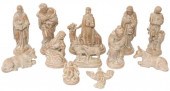 (12) BURNISHED CRECHE/ NATIVIT