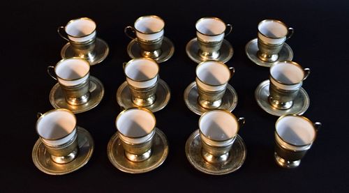 12 CARTIER STERLING DEMITASSE