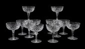 12 CESKA CRYSTAL CHAMPAGNE / C