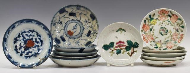 (12) CHINESE ENAMELED PORCELAIN