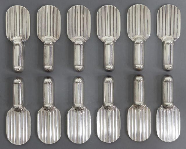 (12) CHRISTOFLE RAQUETTE SILVER
