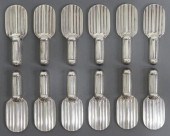 (12) CHRISTOFLE RAQUETTE SILVE