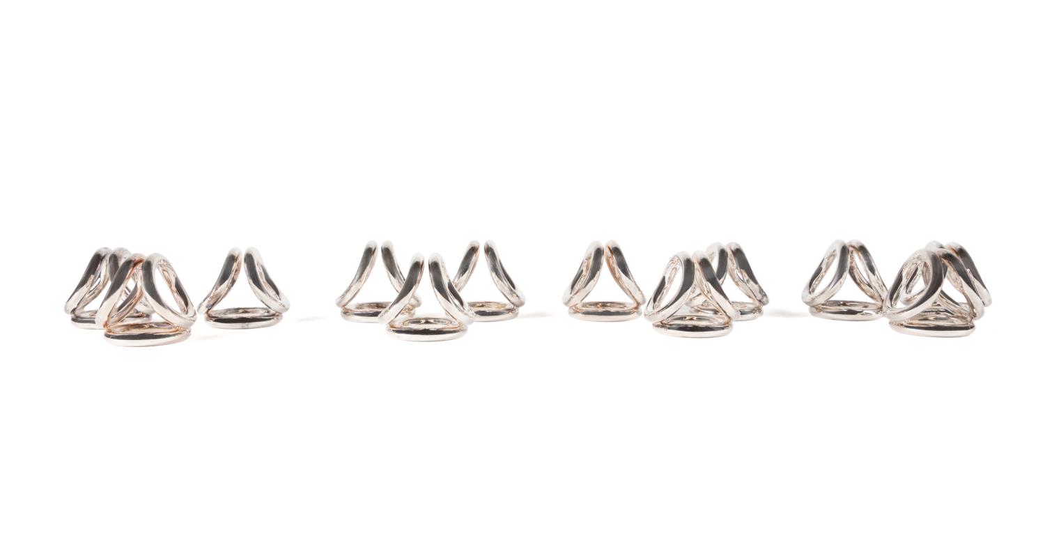12 CHRISTOFLE 'VERTIGO' SILVERPLATE