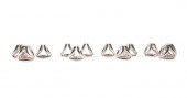 12 CHRISTOFLE 'VERTIGO' SILVER