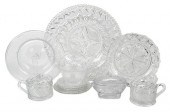 12 CLEAR GLASS TABLE PRESSED A
