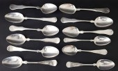 12 COIN SILVER SERVING AND TAB