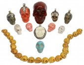 (12) COLLECTION OF SKULL BEADS