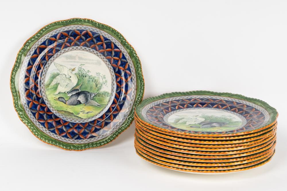 12 COPELAND SPODE GLAZED CERAMIC