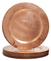 (12) DECORATIVE HAMMERED COPPE