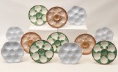 12 DECORATIVE OYSTER PLATES 12