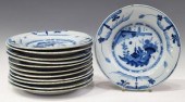 (12) DELFT BLUE & WHITE FAIENC