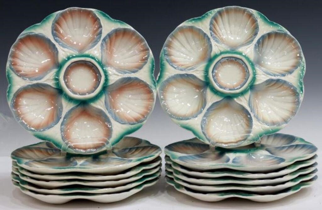(12) DIGOIN SARREGUEMINES FAIENCE