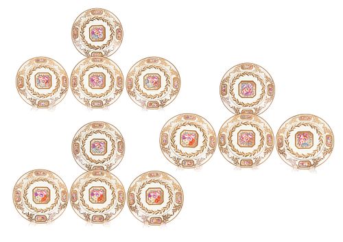12 DRESDEN PORCELAIN PLATES13