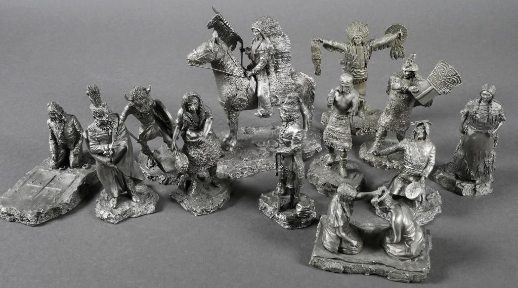 12 FRANKLIN MINT NOBLE AMERICANS