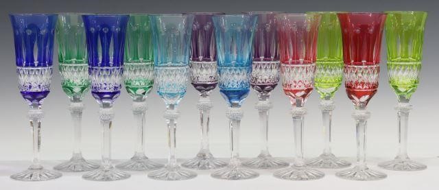 (12) FRENCH CUT-TO-CLEAR CRYSTAL