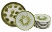 (12) FRENCH FAIENCE OYSTER PLA