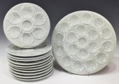 (12) FRENCH FAIENCE PALE BLUE