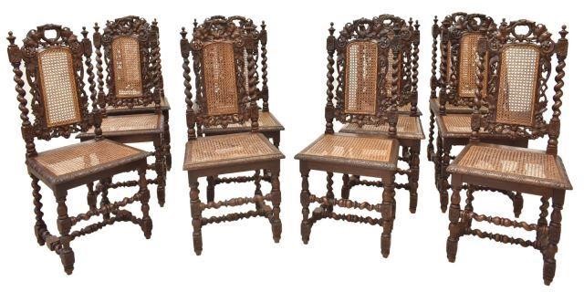 12) FRENCH HENRI II STYLE CARVED