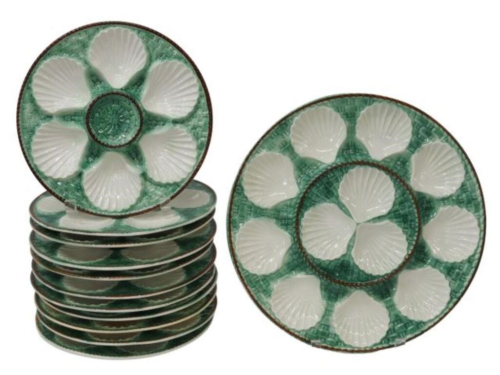 (12) FRENCH LONGCHAMP FAIENCE