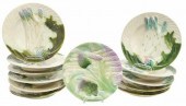 (12) FRENCH MAJOLICA  ASPARAGU