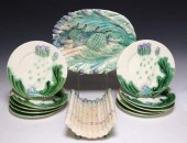 (12) FRENCH MAJOLICA  ASPARAGU