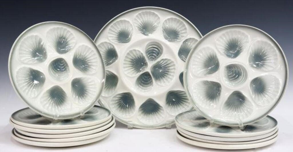 (12) FRENCH ORCHIES FAIENCE