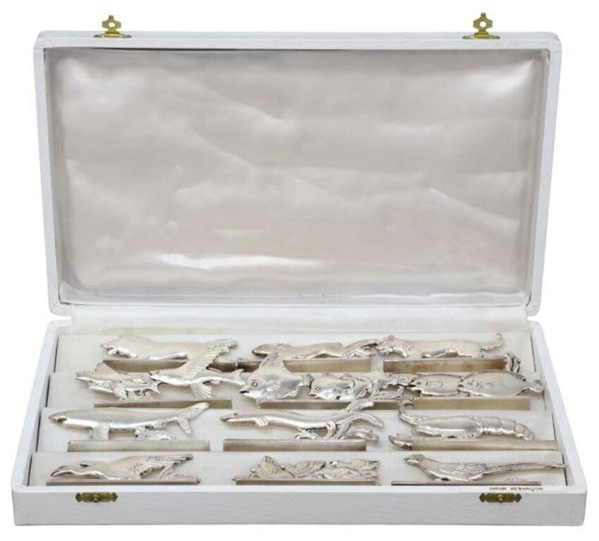 (12) FRENCH SILVERPLATE ANIMAL