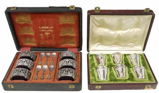 (12) FRENCH STERLING CORDIAL CUPS &
